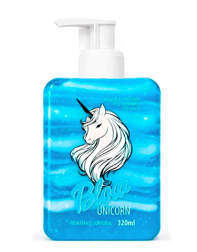 Blow Girl Hidratante Corporal Iluminador – Blow Unicorn Gel Creme e Glitter 320ml